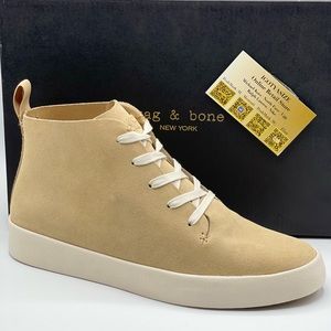Rag & Bone RB Slim‎ Mid Beige Suede Sneaker